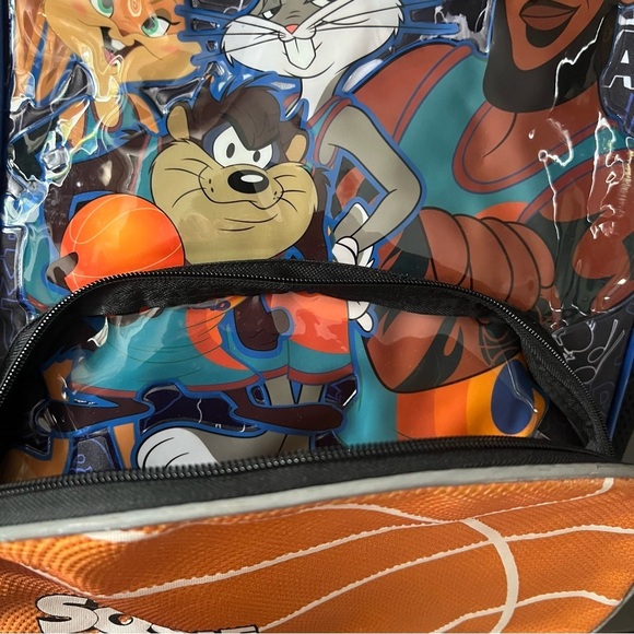 Space Jam Lebron James Backpack Space Jam Tune Squad Pockets Padded Straps NWOT - Picture 8 of 15
